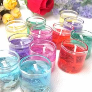 Velas mini en gel varios colores y aromas
